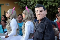 Lunes 22 de enero del 2018. Suchiapa. La danza de La Viejada se ha ido transformando durante los últimos años pero aún es posible observar a los personajes tradicionales vestidos a la usanza indí­gena y con máscaras de cuero crudo durante las festivid