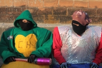 Lunes 22 de enero del 2018. Suchiapa. La danza de La Viejada se ha ido transformando durante los últimos años pero aún es posible observar a los personajes tradicionales vestidos a la usanza indí­gena y con máscaras de cuero crudo durante las festivid