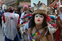 Lunes 22 de enero del 2018. Suchiapa. La danza de La Viejada se ha ido transformando durante los últimos años pero aún es posible observar a los personajes tradicionales vestidos a la usanza indí­gena y con máscaras de cuero crudo durante las festivid