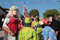 Lunes 22 de enero del 2018. Suchiapa. La danza de La Viejada se ha ido transformando durante los últimos años pero aún es posible observar a los personajes tradicionales vestidos a la usanza indí­gena y con máscaras de cuero crudo durante las festivid