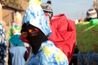 Lunes 22 de enero del 2018. Suchiapa. La danza de La Viejada se ha ido transformando durante los últimos años pero aún es posible observar a los personajes tradicionales vestidos a la usanza indí­gena y con máscaras de cuero crudo durante las festivid