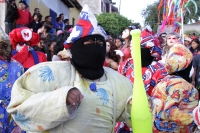 Viernes 22 de enero del 2016. Suchiapa. La Danza del Viejo o La Viejada. Los danzantes representan una burla social con sus gritos y  vestimenta durante el recorrido que realizan conmemorando a San Sebastián Mártir en esta localidad ubicada a 17 kilómetro