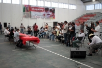 Miércoles 12 de agosto del 2020. Tuxtla Gutiérrez. Los líderes de la Sección VII y 40 del magisterio y de la Sección 50 de Salud en conferencia de prensa fijan postura de protesta ante las políticas laborales en Chiapas