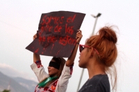 Domingo 1 de diciembre dl 2019. Tuxtla Gutiérrez. Durante el Cacerolazo Latinoamericano En  Tuxtla que grupos feministas realizan esta tarde en la ciudad.