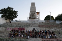 Domingo 1 de diciembre dl 2019. Tuxtla Gutiérrez. Durante el Cacerolazo Latinoamericano En  Tuxtla que grupos feministas realizan esta tarde en la ciudad.