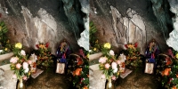 Ubicada a 5 kil�metros de la ciudad de San Crist�bal de las Casas, se ubica la comunidad Cruzt�n, paraje de origen Chamula donde se encuentra la Hermita de la Virgen de la Piedra, lugar donde los ind�genas tsotsiles afirman que se puede observar la imagen