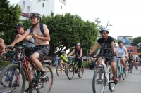 Sábado 8 de junio el 23019. Tuxtla Gutiérrez. Durante el #WordNakedBikeRide esta tarde en #Tuxtla los ciclistas me manifiestan en las principales avenidas.
