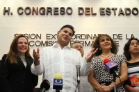 Miércoles 29 de agosto del 2018. Tuxtla Gutiérrez. Williams Oswaldo Ochoa Gallegos, hasta esta noche presidente de la mesa directiva de la LXVI del Congreso Local, es nombrado Gobernador Provisional del estado de Chiapas al otorgarle licencia al cargo a