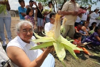 Indígenas Mayas y Zoques realizan un ceremonial de danza pre hispánicas en las ruinas arqueológicas de la comunidad Chiapa de Corzo para celebrar la entrada de la primavera