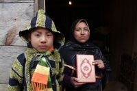 Domingo 7 de febrero del 2016. San Cristóbal de las Casas. Yamila, madre tsotsil de la comunidad islámica