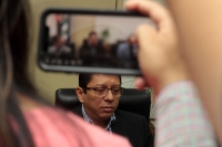 Viernes 22 de marzo del 2019. Tuxtla Gutiérrez. Jorge Luis Llaven Abarca, Fiscal General de Chiapas habla sobre el desalojo del predio invadido en Berriozábal en esta mañana