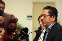Viernes 22 de marzo del 2019. Tuxtla Gutiérrez. Jorge Luis Llaven Abarca, Fiscal General de Chiapas habla sobre el desalojo del predio invadido en Berriozábal en esta mañana