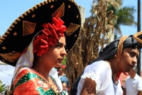 Sábado 2 de febrero del 2018. Tuxtla Gutiérrez. Los bailes de la Virgen de Candelaria son realizados este medio día por los miembros de la comunidad Zoque en la Parroquia de Copoya