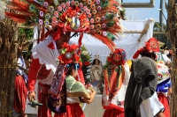 Sábado 2 de febrero del 2018. Tuxtla Gutiérrez. Los bailes de la Virgen de Candelaria son realizados este medio día por los miembros de la comunidad Zoque en la Parroquia de Copoya