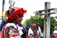 Sábado 2 de febrero del 2018. Tuxtla Gutiérrez. Los bailes de la Virgen de Candelaria son realizados este medio día por los miembros de la comunidad Zoque en la Parroquia de Copoya