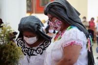 20210422. Tuxtla G. La comunidad Zoque de Tuxtla Gutiérrez visita la Catedral durante las celebraciones patronales de San Marcos