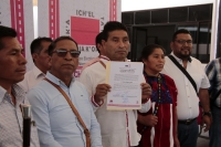 20250224. Tuxtla. Cesar Gómez López, maestro indígena es el nuevo alcalde electo en el municipio de Oxchuc.