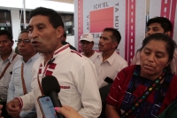 20250224. Tuxtla. Cesar Gómez López, maestro indígena es el nuevo alcalde electo en el municipio de Oxchuc.