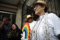 20240903. Tuxtla. Tere Campos, activista de la comunidad LGBT, impugna la representación de los grupos lésbicos en el Congreso de Chiapas.