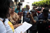 20240903. Tuxtla. Tere Campos, activista de la comunidad LGBT, impugna la representación de los grupos lésbicos en el Congreso de Chiapas.