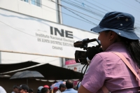 20240516. Tuxtla. Maestros de la CNTE toman esta mañana las instalaciones del INE en la colonia Moctezuma