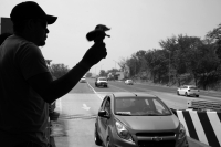 20240529. Chiapa de Corzo. Continúan las protestas magisterial regresando a la caseta de cobro de la autopista a San Cristóbal de las Casas.