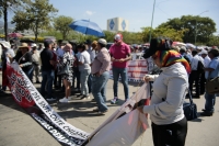 20261026. Tuxtla. Maestros de la CNTe se manifiestan esta mañana en la capital del estado de Chiapas