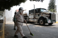 20240531. Tuxtla. Este medio día se regulariza la distribución de combustible después de maestros trasladaran su plantón al centro de la capital de Chiapas.