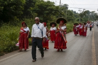 20241014. Tuxtla. Inicia el Recorrido Zoque correspondiente a la Virgen de Copoya hacia Tuxtla Gutiérrez.