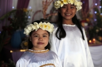 20260405. Chiapa de Corzo. Los Chamales, las ofrendas de flores son llevadas durante el Via-Crucis  hacia la iglesia de Santo Domingo.