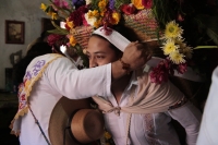 20261014. Tuxtla. inicio el recorrido de La Bajada De Las Vírgenes de Copoya durante las celebraciones de la Virgen del Rosario.