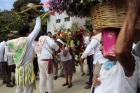 20261014. Tuxtla. inicio el recorrido de La Bajada De Las Vírgenes de Copoya durante las celebraciones de la Virgen del Rosario.