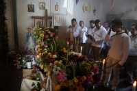 20261014. Tuxtla. inicio el recorrido de La Bajada De Las Vírgenes de Copoya durante las celebraciones de la Virgen del Rosario.
