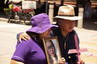 20240704. Tuxtla. La fundación Karla Velazco durante las protestas a 6 años del asesinado de la joven chiapaneca.