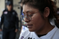 20250527. Tuxtla. La hermana del joven Jonathan, desaparecido en Berriozábal, habla como tuvo que entregar tamales a quienes tendrían que buscar a quien hoy fue enterrado en su comunidad.