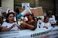 20250226. Tuxtla. Amantes de las mascotas se manifiestan en contra de la violencia hacia los animales en Chiapas.