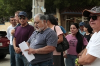 20250520. Tuxtla. Vecinos de Plan de Ayala piden la reubicación de la Normal Rural Mactumatza.