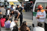 20250717. Tuxtla Gutiérrez. Tres colectivos se estrellan en el libramiento norte dejando 20 personas lesionadas esta tarde.