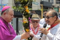 20250425. Tuxtla. José Francisco González, Nuevo Arzobispo de Tuxtla Gutiérrez durante su llegada a la capital del estado de Chiapas.