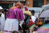 20250425. Tuxtla. José Francisco González, Nuevo Arzobispo de Tuxtla Gutiérrez durante su llegada a la capital del estado de Chiapas.